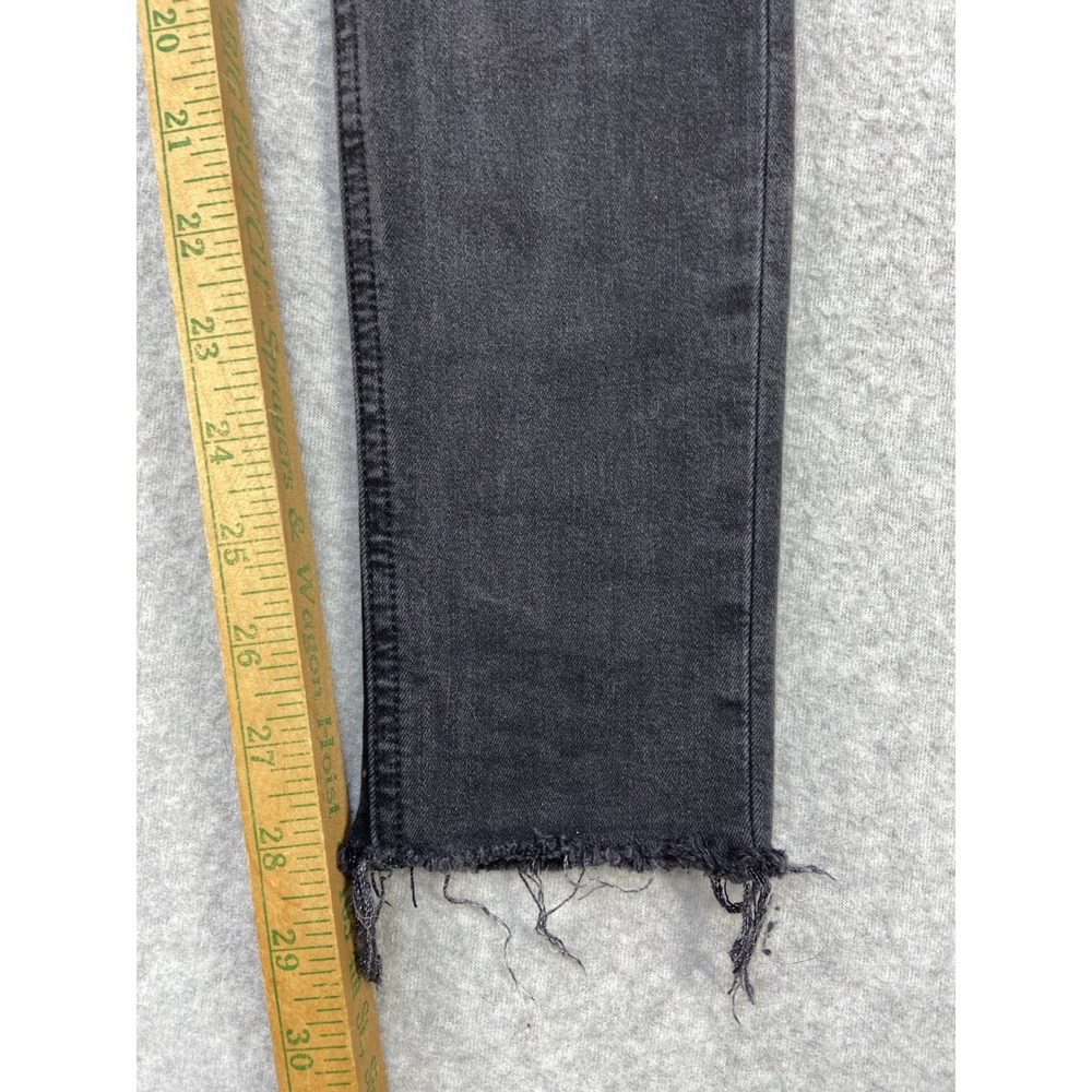 Rag And Bone Womens Jeans 26x28 Black Jean Distressed Skinny Legging Frayed Hem - Picture 5 of 12